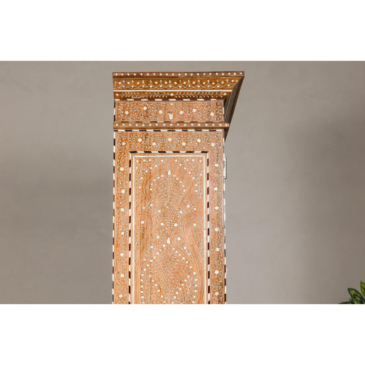Anglo Style Buffet à Deux-Corps with Abundant Floral Themed Bone Inlay-13. Asian & Chinese Furniture, Art, Antiques, Vintage Home Décor for sale at FEA Home