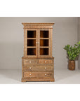 Anglo Style Buffet à Deux-Corps with Abundant Floral Themed Bone Inlay-2. Asian & Chinese Furniture, Art, Antiques, Vintage Home Décor for sale at FEA Home