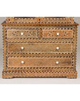 Anglo Style Buffet à Deux-Corps with Abundant Floral Themed Bone Inlay-7. Asian & Chinese Furniture, Art, Antiques, Vintage Home Décor for sale at FEA Home