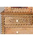 Anglo Style Buffet à Deux-Corps with Abundant Floral Themed Bone Inlay-9. Asian & Chinese Furniture, Art, Antiques, Vintage Home Décor for sale at FEA Home
