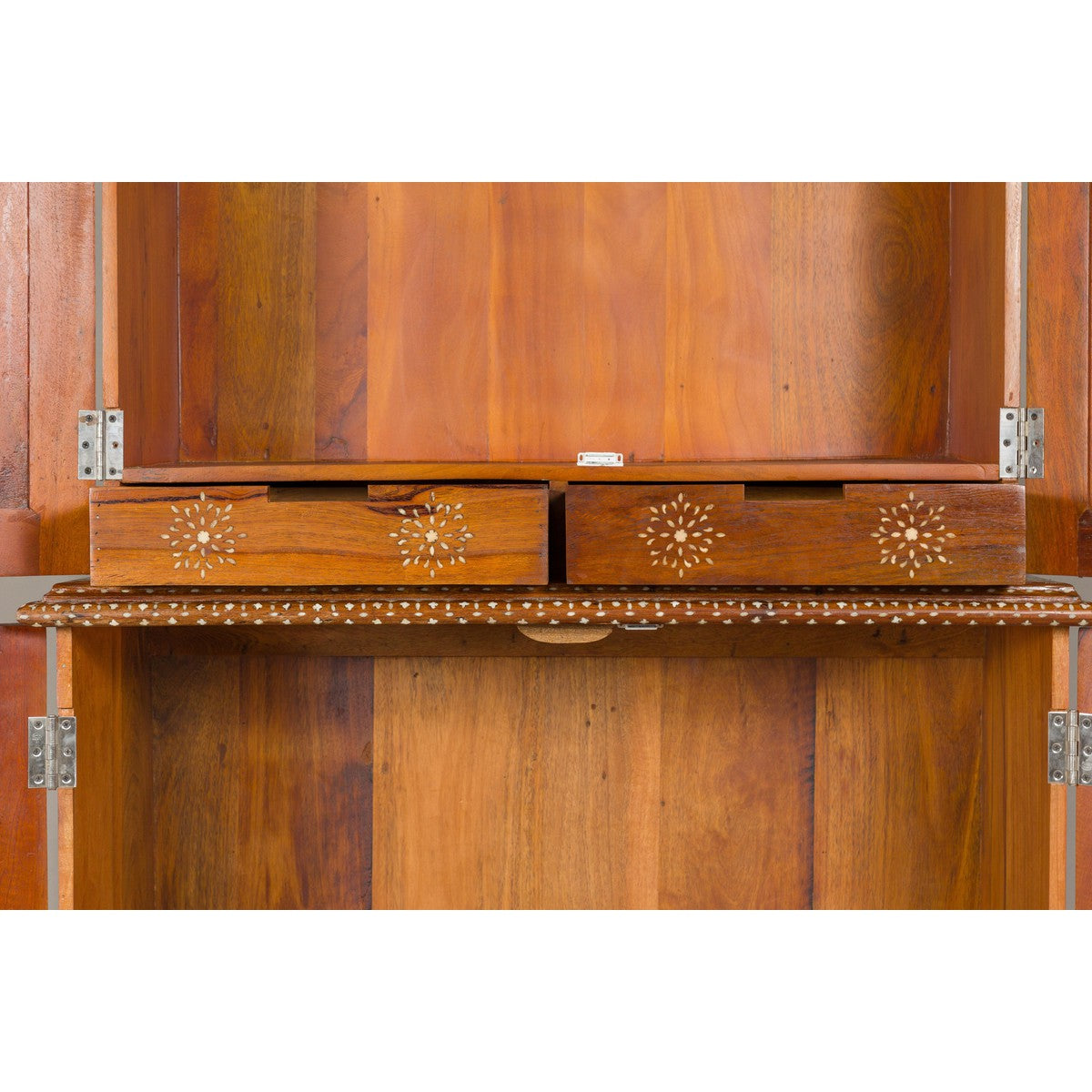 Anglo Style Buffet à Deux-Corps with Floral and Bird Bone Inlay-10. Asian & Chinese Furniture, Art, Antiques, Vintage Home Décor for sale at FEA Home
