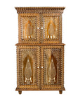 Anglo Style Buffet à Deux-Corps with Floral and Bird Bone Inlay-16. Asian & Chinese Furniture, Art, Antiques, Vintage Home Décor for sale at FEA Home
