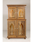 Anglo Style Buffet à Deux-Corps with Floral and Bird Bone Inlay-3. Asian & Chinese Furniture, Art, Antiques, Vintage Home Décor for sale at FEA Home