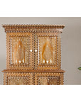 Anglo Style Buffet à Deux-Corps with Floral and Bird Bone Inlay-5. Asian & Chinese Furniture, Art, Antiques, Vintage Home Décor for sale at FEA Home