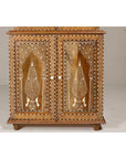 Anglo Style Buffet à Deux-Corps with Floral and Bird Bone Inlay-6. Asian & Chinese Furniture, Art, Antiques, Vintage Home Décor for sale at FEA Home