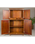 Anglo Style Buffet à Deux-Corps with Floral and Bird Bone Inlay-9. Asian & Chinese Furniture, Art, Antiques, Vintage Home Décor for sale at FEA Home