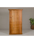 Anglo Indian Style Mango Wood Tall Cabinet with Floral Themed Bone Inlaid Décor-18. Asian & Chinese Furniture, Art, Antiques, Vintage Home Décor for sale at FEA Home