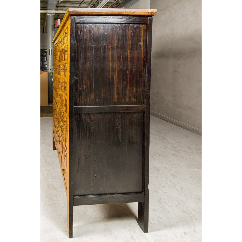Oversized Qing Apothecary Cabinet with 76 Drawers and Calligraphy-YN8039-13. Asian & Chinese Furniture, Art, Antiques, Vintage Home Décor for sale at FEA Home