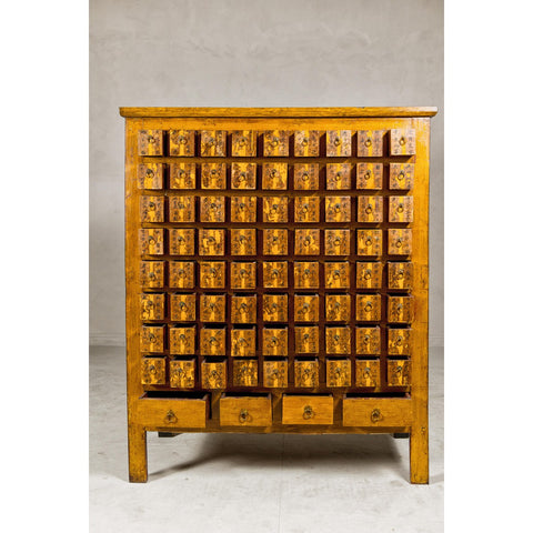 Oversized Qing Apothecary Cabinet with 76 Drawers and Calligraphy-YN8039-14. Asian & Chinese Furniture, Art, Antiques, Vintage Home Décor for sale at FEA Home