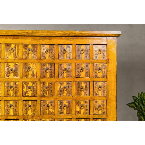 Oversized Qing Apothecary Cabinet with 76 Drawers and Calligraphy-YN8039-5. Asian & Chinese Furniture, Art, Antiques, Vintage Home Décor for sale at FEA Home