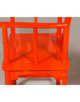 "The Lava Chair", Yoke Back Armchairs with Custom Deep Orange Lacquer, a Pair-11. Asian & Chinese Furniture, Art, Antiques, Vintage Home Décor for sale at FEA Home
