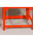 "The Lava Chair", Yoke Back Armchairs with Custom Deep Orange Lacquer, a Pair-12. Asian & Chinese Furniture, Art, Antiques, Vintage Home Décor for sale at FEA Home