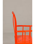 "The Lava Chair", Yoke Back Armchairs with Custom Deep Orange Lacquer, a Pair-8. Asian & Chinese Furniture, Art, Antiques, Vintage Home Décor for sale at FEA Home
