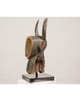 Wooden Mythical Animal Mask Mounted on Custom Base-13. Asian & Chinese Furniture, Art, Antiques, Vintage Home Décor for sale at FEA Home