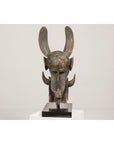 Wooden Mythical Animal Mask Mounted on Custom Base-1. Asian & Chinese Furniture, Art, Antiques, Vintage Home Décor for sale at FEA Home