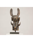 Wooden Mythical Animal Mask Mounted on Custom Base-7. Asian & Chinese Furniture, Art, Antiques, Vintage Home Décor for sale at FEA Home