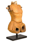 Cavalier Sans Tête, Carved Wooden Torso Mounted on Custom Black Lacquer Base-1. Asian & Chinese Furniture, Art, Antiques, Vintage Home Décor for sale at FEA Home