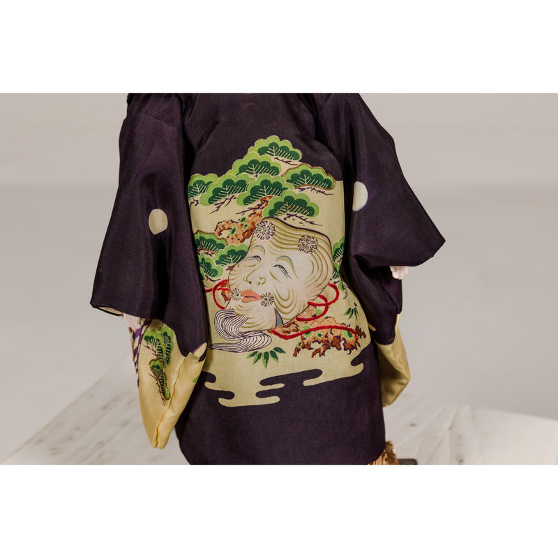 Ichimatsu Doll of a Little Boy Dressed in a City Kimono, circa 1950-YN8059-11. Asian & Chinese Furniture, Art, Antiques, Vintage Home Décor for sale at FEA Home