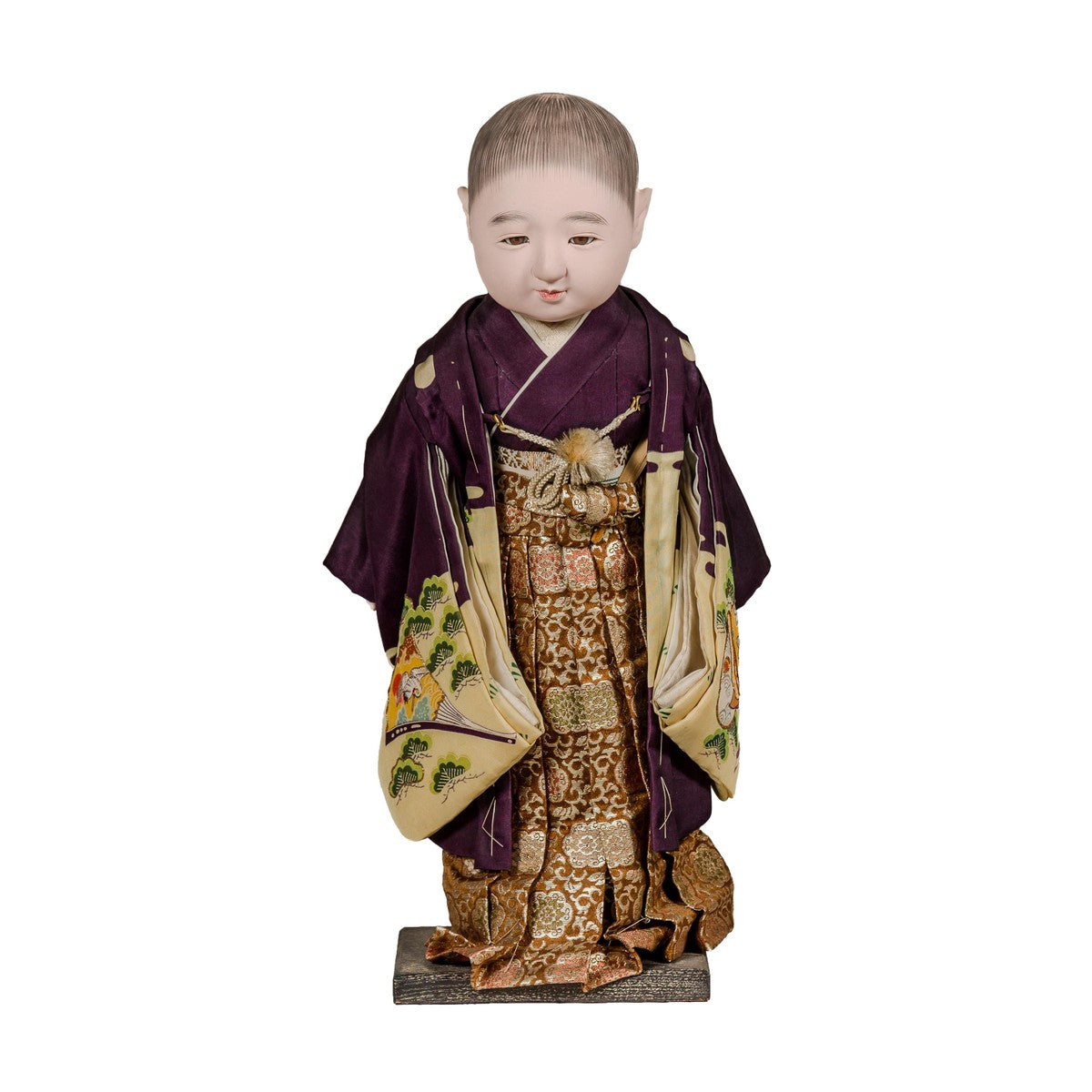 Ichimatsu Doll of a Little Boy Dressed in a City Kimono-16. Asian & Chinese Furniture, Art, Antiques, Vintage Home Décor for sale at FEA Home