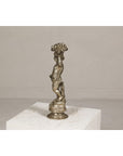 Baroque Style Silvered Bronze Statuette of a Putto Carrying a Fruit Basket-13. Asian & Chinese Furniture, Art, Antiques, Vintage Home Décor for sale at FEA Home