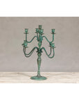Vintage Two-Tiered Eight Arm Candelabra with Verdigris Patina-2. Asian & Chinese Furniture, Art, Antiques, Vintage Home Décor for sale at FEA Home