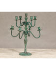Vintage Two-Tiered Eight Arm Candelabra with Verdigris Patina-3. Asian & Chinese Furniture, Art, Antiques, Vintage Home Décor for sale at FEA Home