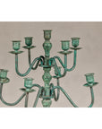 Vintage Two-Tiered Eight Arm Candelabra with Verdigris Patina-4. Asian & Chinese Furniture, Art, Antiques, Vintage Home Décor for sale at FEA Home