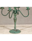 Vintage Two-Tiered Eight Arm Candelabra with Verdigris Patina-5. Asian & Chinese Furniture, Art, Antiques, Vintage Home Décor for sale at FEA Home