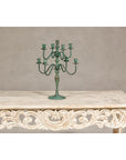 Vintage Two-Tiered Eight Arm Candelabra with Verdigris Patina-8. Asian & Chinese Furniture, Art, Antiques, Vintage Home Décor for sale at FEA Home