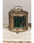 Pair of Nippon Sento Ship Lanterns with Green and Red Glass, Unwired-5. Asian & Chinese Furniture, Art, Antiques, Vintage Home Décor for sale at FEA Home