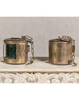 Pair of Nippon Sento Ship Lanterns with Green and Red Glass, Unwired-8. Asian & Chinese Furniture, Art, Antiques, Vintage Home Décor for sale at FEA Home