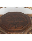 Chinese Antique Lacquered Gift Delivering Basket with Hand Painted Floral Décor-13. Asian & Chinese Furniture, Art, Antiques, Vintage Home Décor for sale at FEA Home