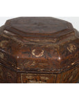 Chinese Antique Lacquered Gift Delivering Basket with Hand Painted Floral Décor-14. Asian & Chinese Furniture, Art, Antiques, Vintage Home Décor for sale at FEA Home