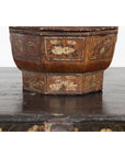 Chinese Antique Lacquered Gift Delivering Basket with Hand Painted Floral Décor-17. Asian & Chinese Furniture, Art, Antiques, Vintage Home Décor for sale at FEA Home