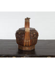 Chinese Antique Lacquered Gift Delivering Basket with Hand Painted Floral Décor-18. Asian & Chinese Furniture, Art, Antiques, Vintage Home Décor for sale at FEA Home