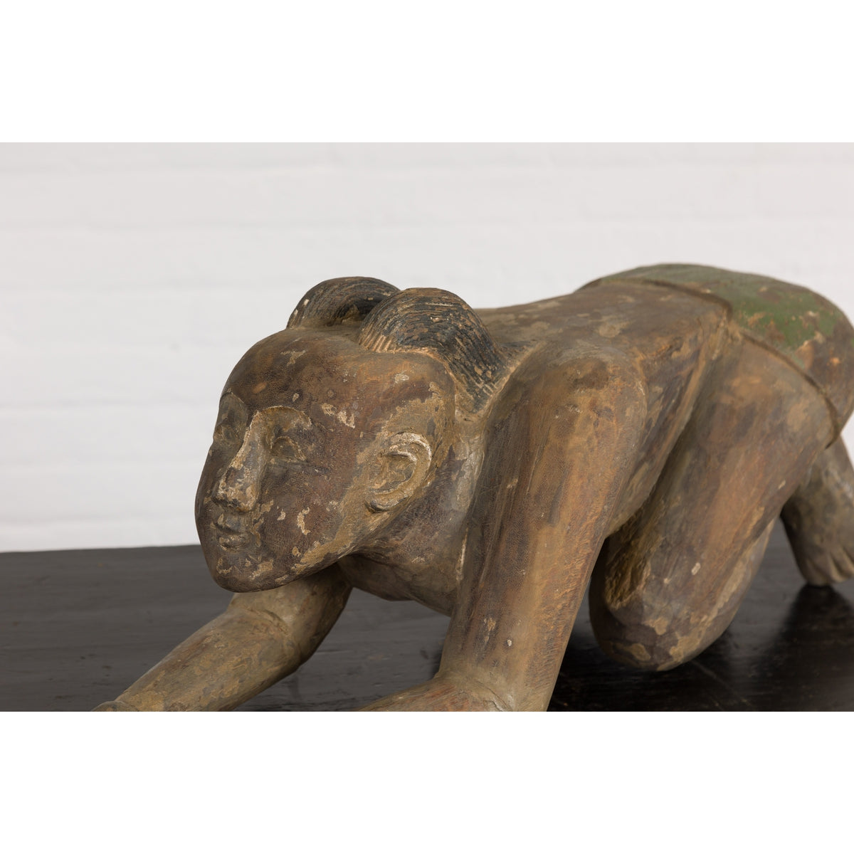 19th Century Wooden Sculpture of a Praying Male Figure-13. Asian & Chinese Furniture, Art, Antiques, Vintage Home Décor for sale at FEA Home