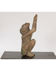 19th Century Wooden Sculpture of a Praying Male Figure-17. Asian & Chinese Furniture, Art, Antiques, Vintage Home Décor for sale at FEA Home
