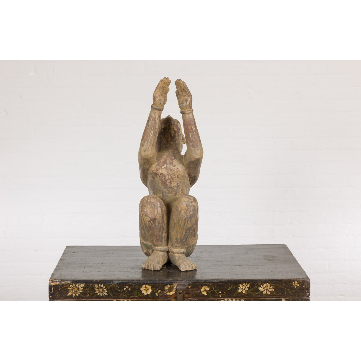 19th Century Wooden Sculpture of a Praying Male Figure-20. Asian & Chinese Furniture, Art, Antiques, Vintage Home Décor for sale at FEA Home