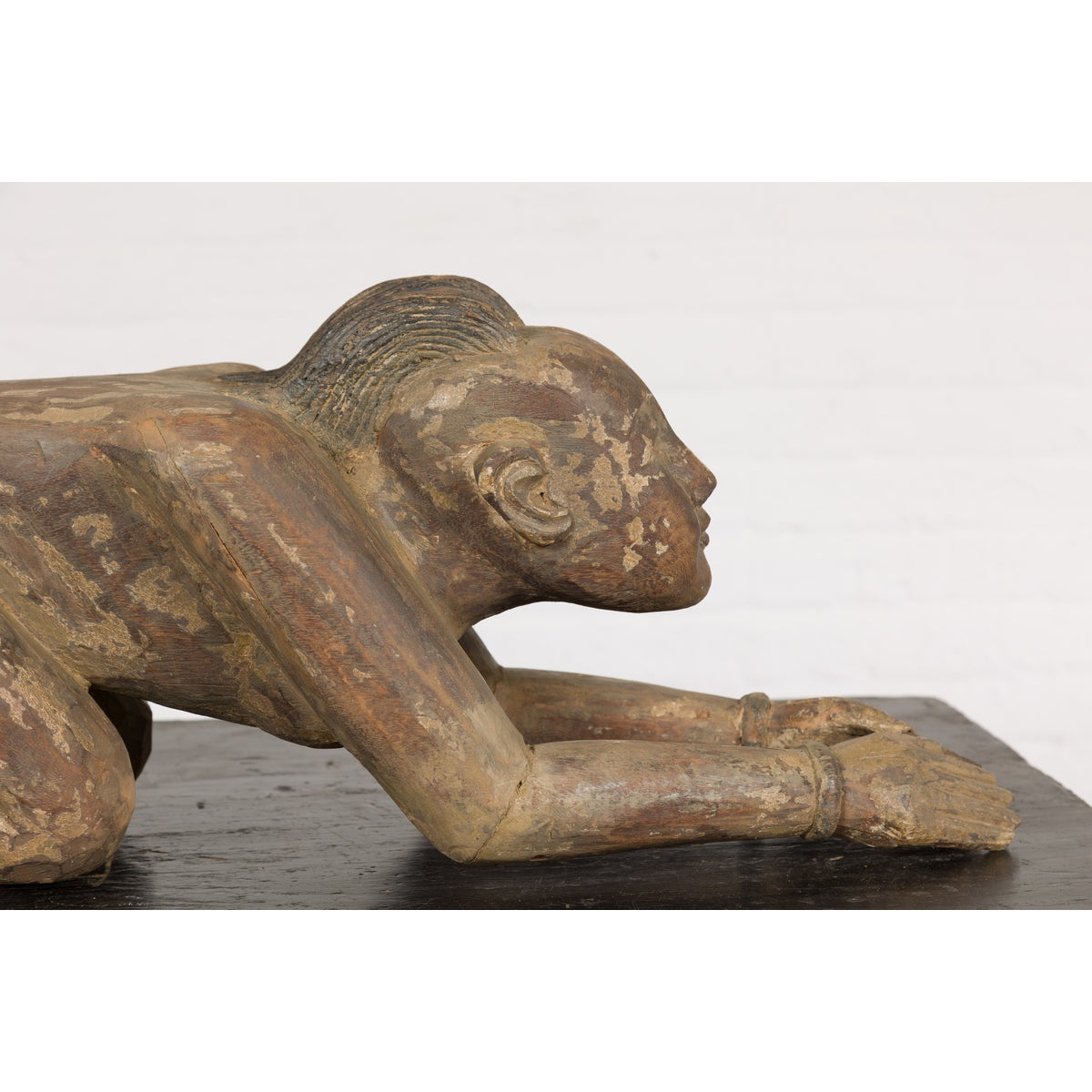 19th Century Wooden Sculpture of a Praying Male Figure-6. Asian & Chinese Furniture, Art, Antiques, Vintage Home Décor for sale at FEA Home