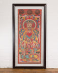 Mandarin Taoist Ceremonial Chinese Scroll Portrait Painting in Custom Frame-2. Asian & Chinese Furniture, Art, Antiques, Vintage Home Décor for sale at FEA Home