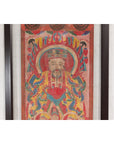 Mandarin Taoist Ceremonial Chinese Scroll Portrait Painting in Custom Frame-4. Asian & Chinese Furniture, Art, Antiques, Vintage Home Décor for sale at FEA Home
