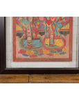 Mandarin Taoist Ceremonial Chinese Scroll Portrait Painting in Custom Frame-6. Asian & Chinese Furniture, Art, Antiques, Vintage Home Décor for sale at FEA Home