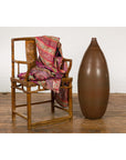 Large Brown Glazed Ceramic Vase with Mottled Finish-2. Asian & Chinese Furniture, Art, Antiques, Vintage Home Décor for sale at FEA Home