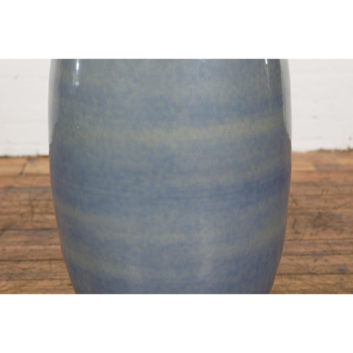 Tall Ceramic Blue Glazed Contemporary Vase-10. Asian & Chinese Furniture, Art, Antiques, Vintage Home Décor for sale at FEA Home