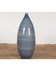 Tall Ceramic Blue Glazed Contemporary Vase-15. Asian & Chinese Furniture, Art, Antiques, Vintage Home Décor for sale at FEA Home