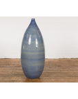 Tall Ceramic Blue Glazed Contemporary Vase-16. Asian & Chinese Furniture, Art, Antiques, Vintage Home Décor for sale at FEA Home