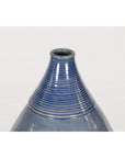 Tall Ceramic Blue Glazed Contemporary Vase-6. Asian & Chinese Furniture, Art, Antiques, Vintage Home Décor for sale at FEA Home