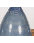 Tall Ceramic Blue Glazed Contemporary Vase-8. Asian & Chinese Furniture, Art, Antiques, Vintage Home Décor for sale at FEA Home