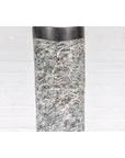 Textured Blue Gray, White, Brown and Black Spattered Ceramic Vase-8. Asian & Chinese Furniture, Art, Antiques, Vintage Home Décor for sale at FEA Home