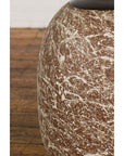 Large Brown & Splattered White Ceramic Decorative Vase-10. Asian & Chinese Furniture, Art, Antiques, Vintage Home Décor for sale at FEA Home